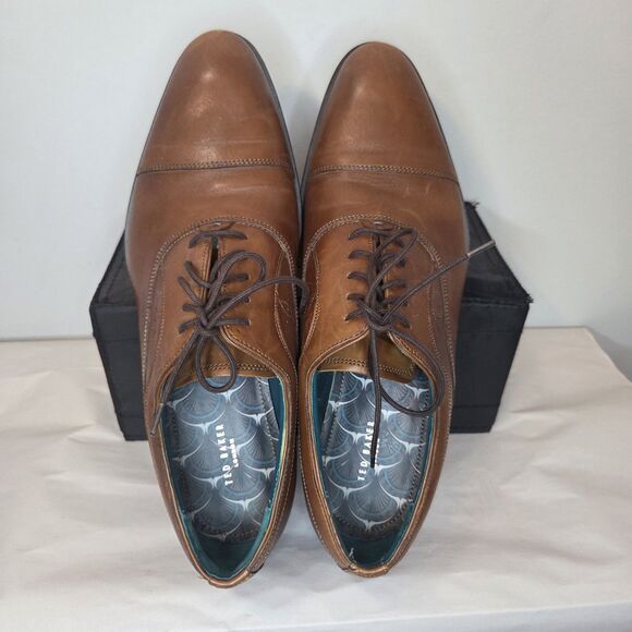 Ted Baker FUAMIN Cap Toe Brown Leather Oxford Shoe Size: 9.5US, 42.5EU, 8.5UK main image 13